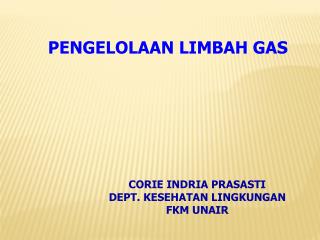 PENGELOLAAN LIMBAH GAS