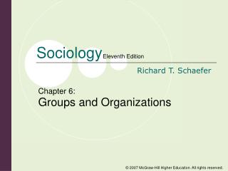 Chapter 6: Groups and Organizations