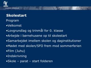 Skolestart