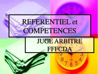 REFERENTIEL et COMPETENCES