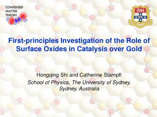 Hongqing Shi and Catherine Stampfl School of Physics, The University of Sydney, Sydney, Australia