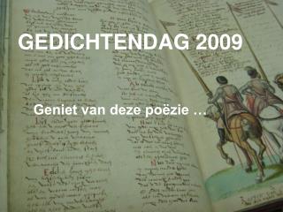 GEDICHTENDAG 2009