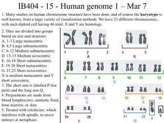 IB404 - 15 - Human genome 1 – Mar 7
