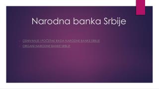 Narodna banka Srbije