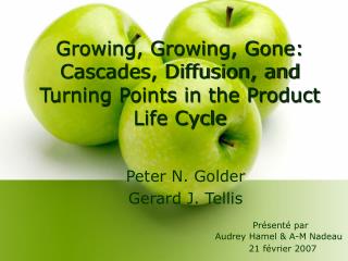 Growing, Growing, Gone: Cascades, Diffusion, and Turning Points in the Product Life Cycle