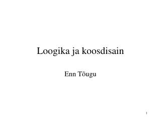 Loogika ja koosdisain