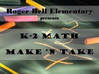 K-2 Math Make ‘n Take