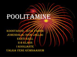 Poolitamine