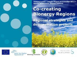 Co-creating Bionergy Regions Regional strategies and demonstration projects