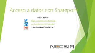Acceso a datos con Sharepoint