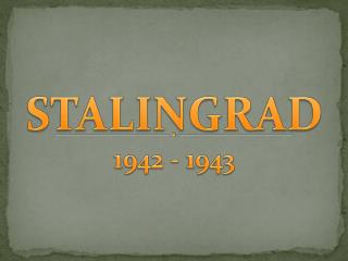 STALINGRAD