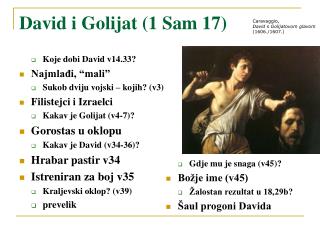 David i Golijat (1 Sam 17)