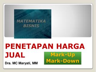 Mark-Up Mark-Down