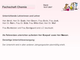 Unterrichtende Lehrerinnen und Lehrer