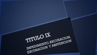 TITULO IX