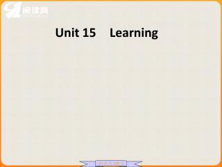 Unit 15 Learning