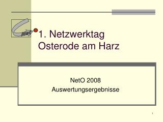 1. Netzwerktag Osterode am Harz