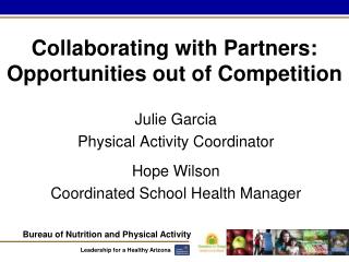 Collaborating with Partners: Opportunities out of Competition