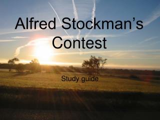 Alfred Stockman’s Contest