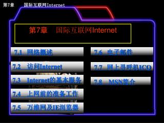 第 7 章 国际互联网 Internet