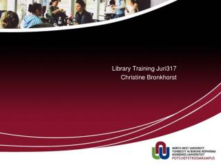 Library Training Juri317 Christine Bronkhorst