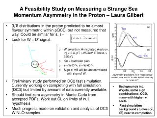 A Feasibility Study on Measuring a Strange Sea Momentum Asymmetry in the Proton – Laura Gilbert
