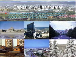 Capital city Ulaanbaatar