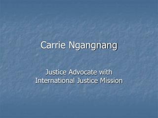 Carrie Ngangnang