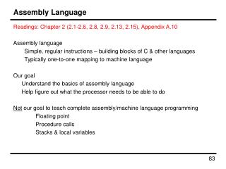 Assembly Language