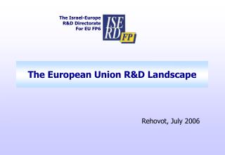 The European Union R&amp;D Landscape