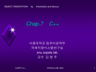 Chap.7 C++