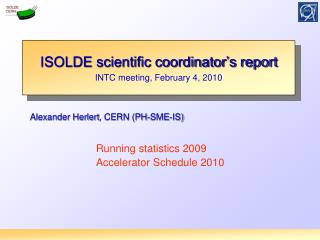 Alexander Herlert , CERN (PH-SME-IS)