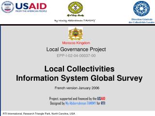 Local Collectivities Information System Global Survey