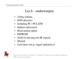 Les 6 - onderwerpen