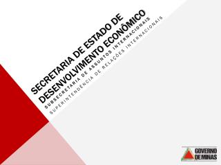 Secretaria de Estado de desenvolvimento econômico