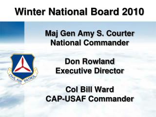 Winter National Board 2010