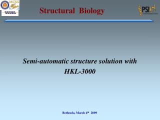 Semi-automatic structure solution with HKL-3000