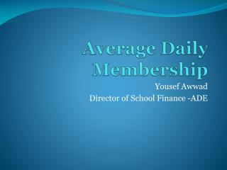 Average Daily Membership