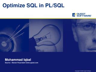 Optimize SQL in PL/SQL