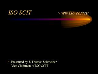 ISO SCIT iso.ch/scit