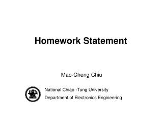 Homework Statement