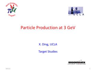 Particle Production at 3 GeV