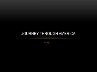 Journey through America