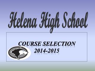 Course Selection 2014-2015