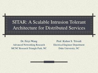SITAR: A Scalable Intrusion Tolerant Architecture for Distributed Services