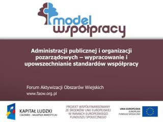 Forum Aktywizacji Obszarów Wiejskich faow.pl