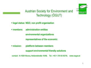 Austrian Society for Environment and Technology (ÖGUT)