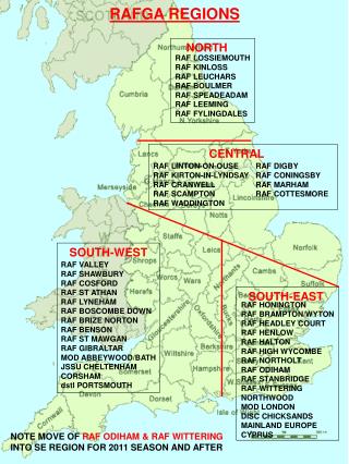 RAF LOSSIEMOUTH RAF KINLOSS RAF LEUCHARS RAF BOULMER RAF SPEADEADAM RAF LEEMING RAF FYLINGDALES