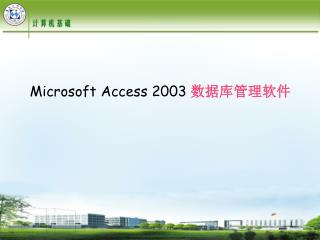 Microsoft Access 2003 数据库管理软件