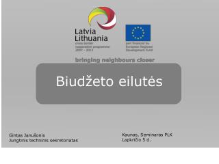 Biudžeto eilutės